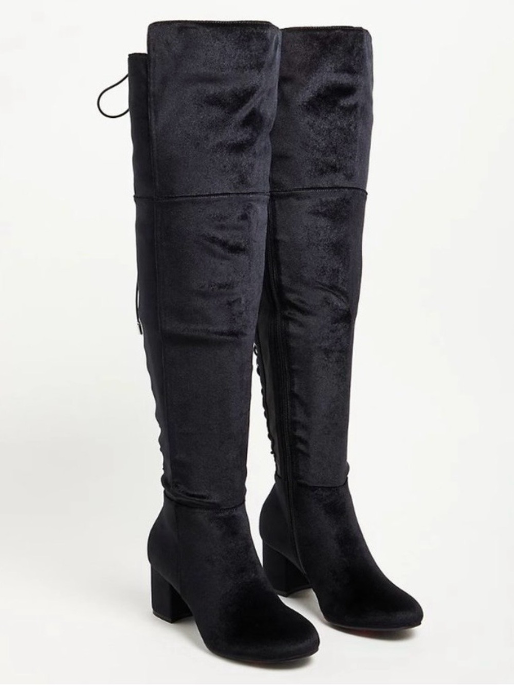 torrid velvet over the knee corset boots size 7